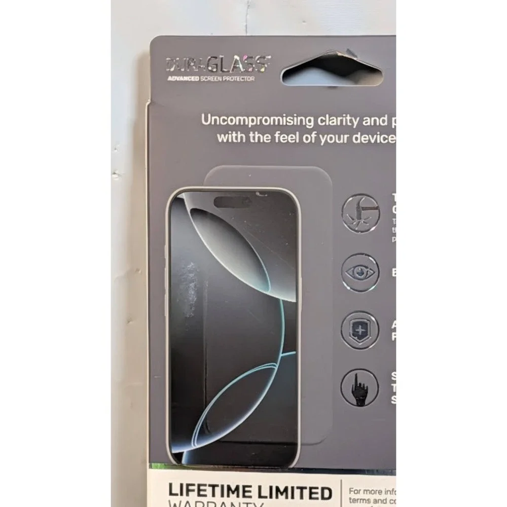 WriteRight DuraGlass Screen Protector iPhone 17 Pro Clear NIB Blue Light Filter